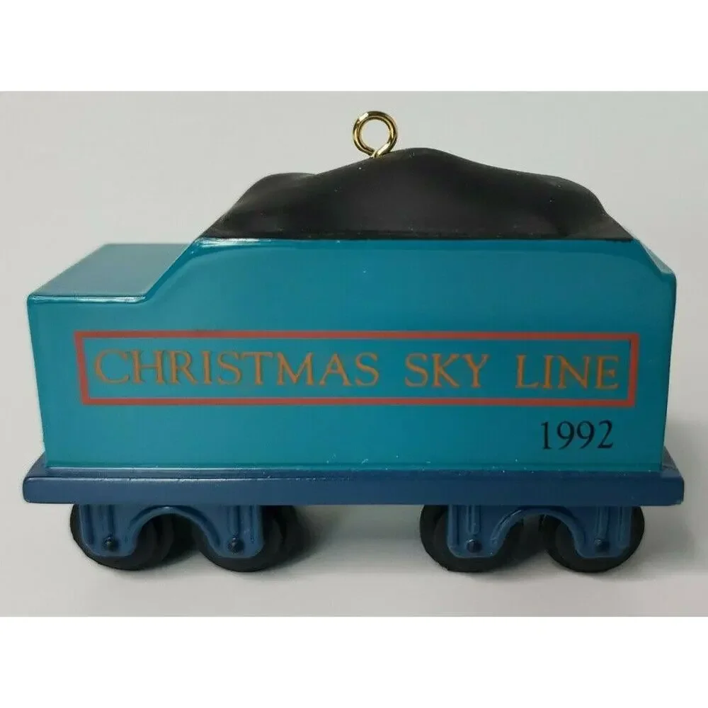 1992 Hallmark Christmas Sky Line‎ Coal Car Ornament U26